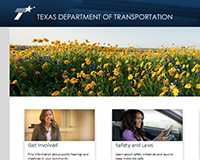 TxDOT Driver page redesign